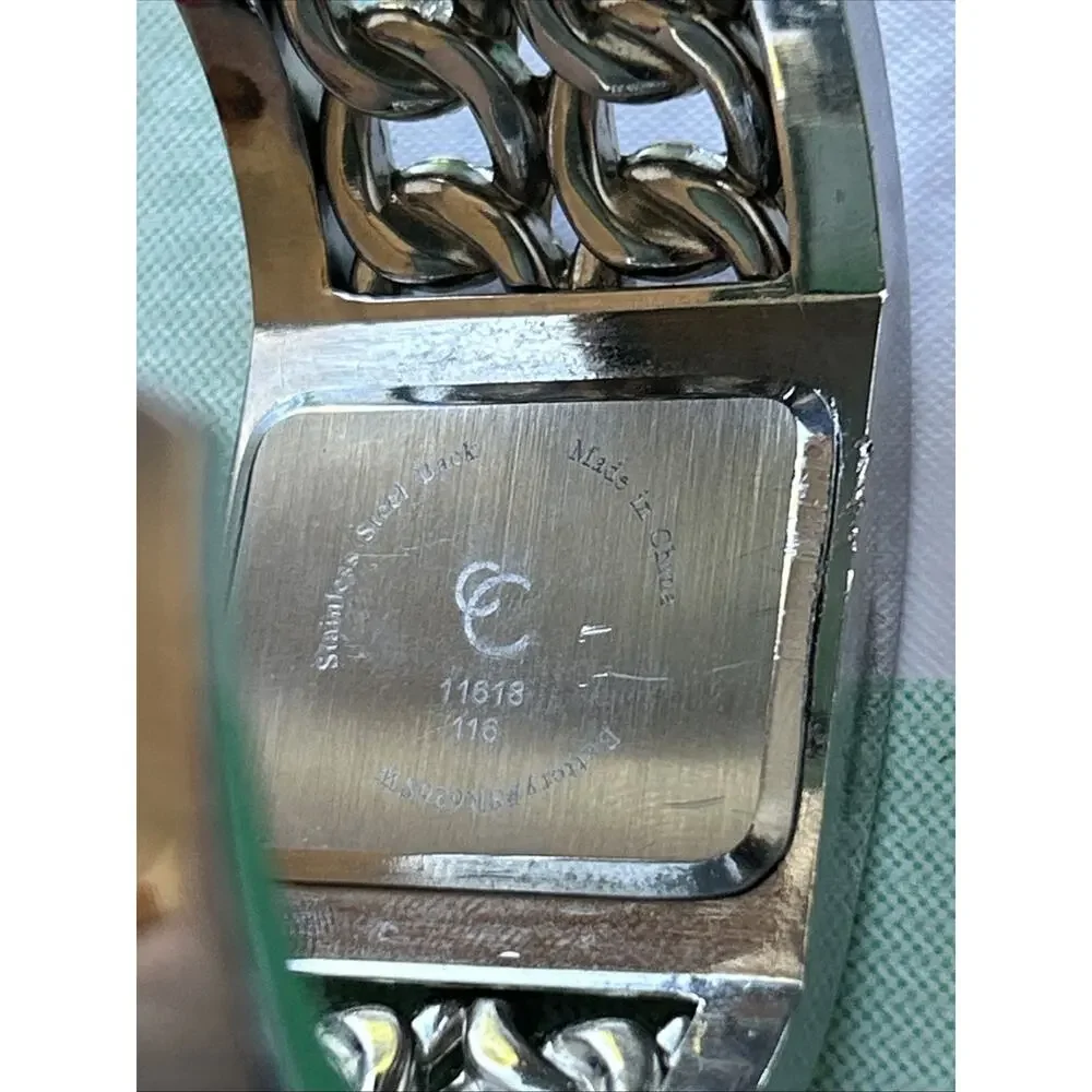 Charming Charlie Silver Tone Women’s Cuff Watch